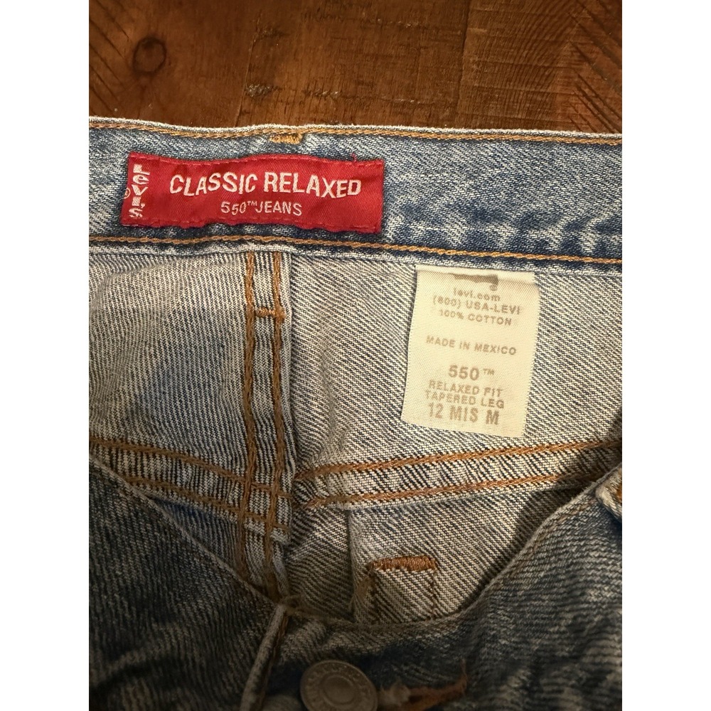 Vintage Levi's 550 Jeans Womens 12 MIS M Blue Relaxed Fit Tapered Leg - Picture 5 of 7